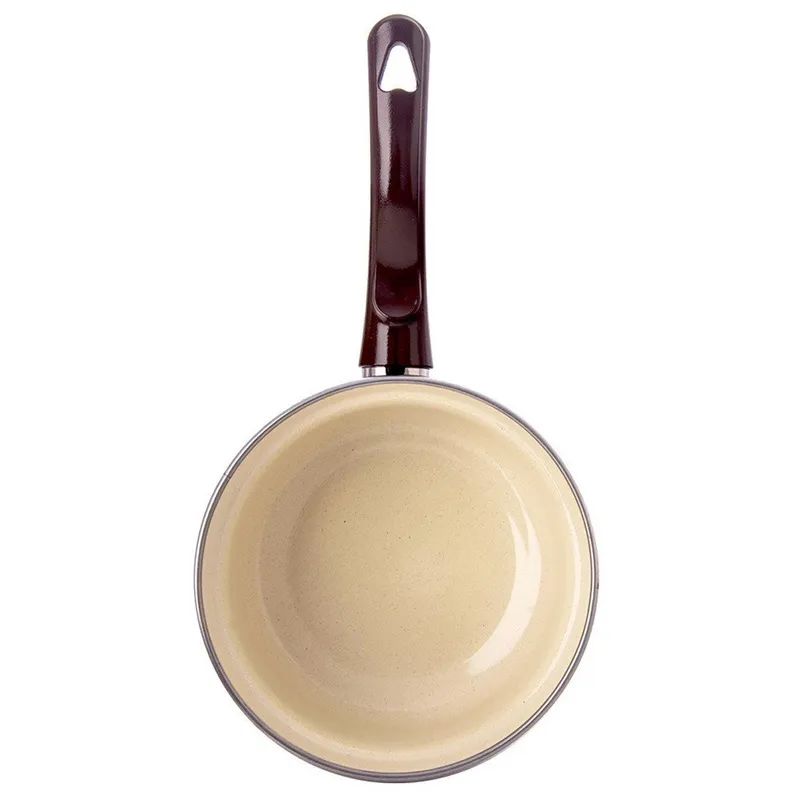 Rondel Emaliowany BROWN Retro 14 cm 620 ml Indukcja Zmywarka MEBLIVA
