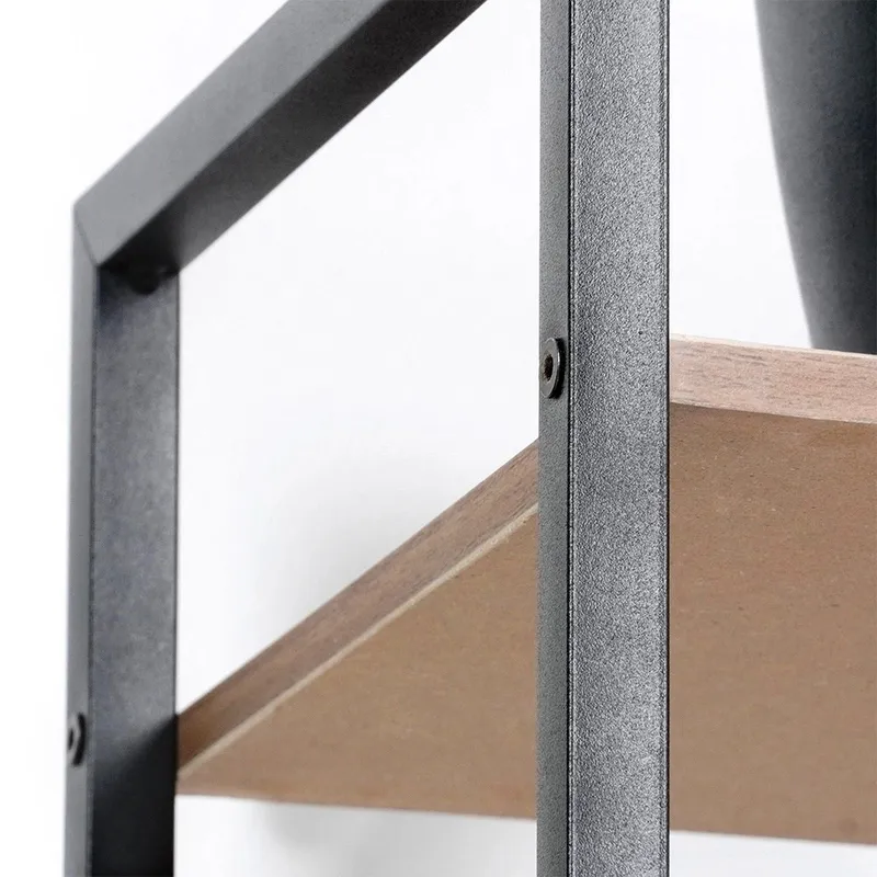 Regał Metalowy MDF 4 Półki 295 x 235 x 1065 cm TRENDS4YOU GARDIVA - Czarny
