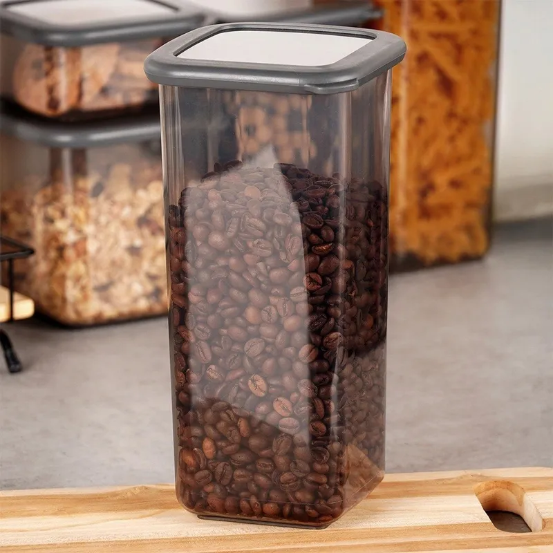 Pojemnik Na Sypkie Piętrowany 1,6 l EXCELLENT Zamykany 22,5 x 11 cm MEBLIVA