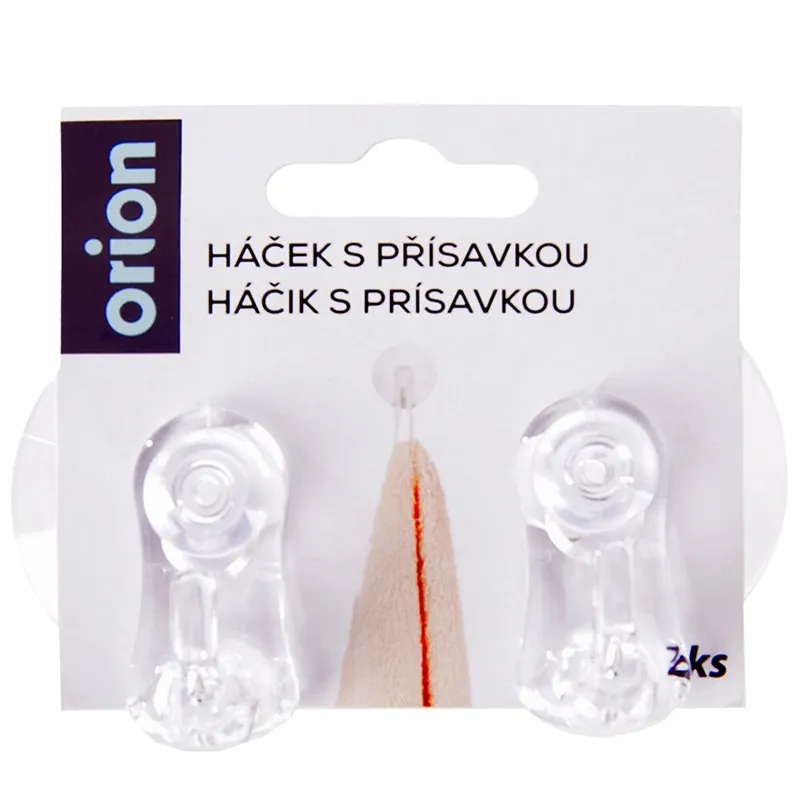 Haczyki Na Przyssawki 2 szt. Wieszaki Przezroczyste 5 cm Bez MEBLIVA