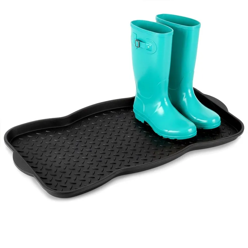 Mata Podstawka Na Buty 73 x 38 cm Wypustki Ociekacz Duża MEBLIVA - Czarna