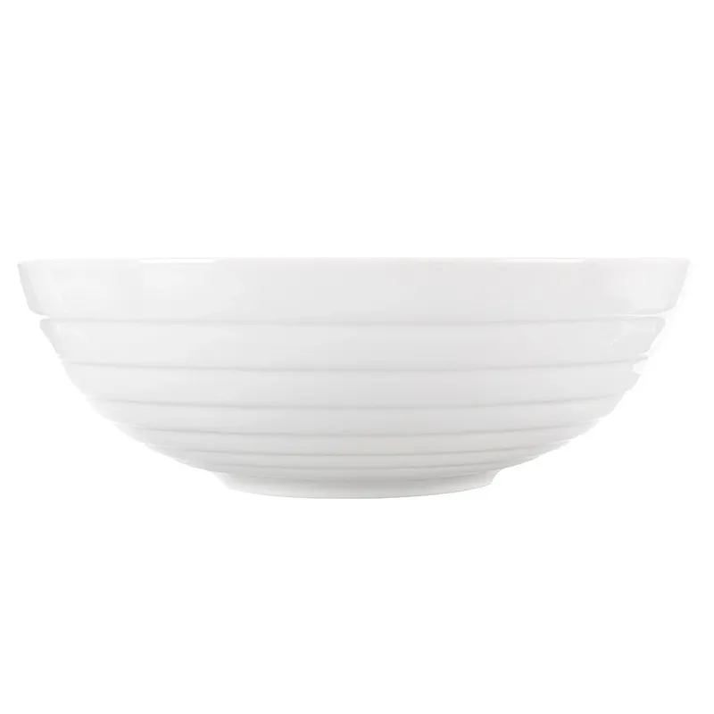 Miska Na Sałatkę Porcelana 2,5 l Okrągła Mona Zmywarka MOVEMANIA - Biała
