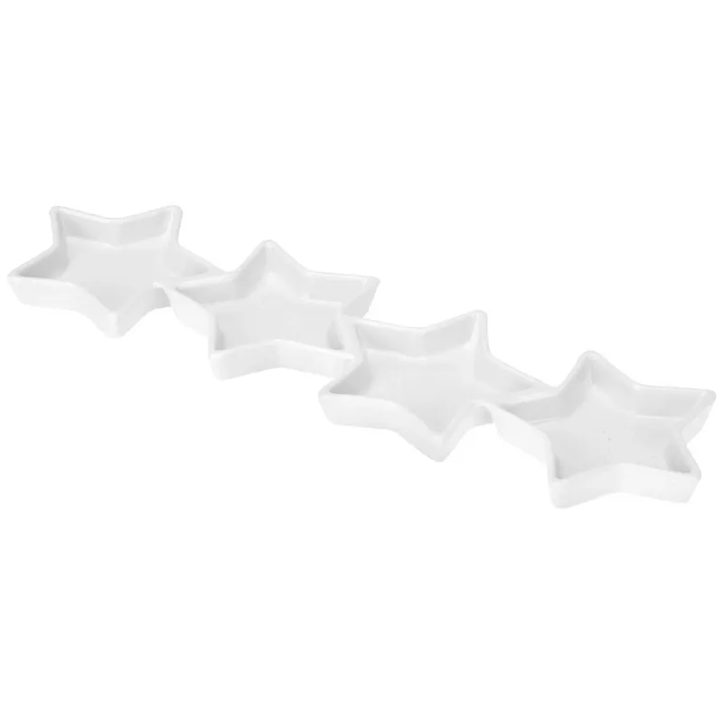 Talerz Porcelanowy Półmisek Na Przekąski 4 Gwiazdki 30 cm EXCELLENT MEBLIVA