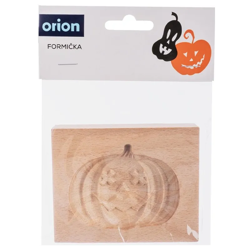 Foremka Drewniana Do Ciastek Pierniczków Dynia Halloween Rzeźbiona MEBLIVA