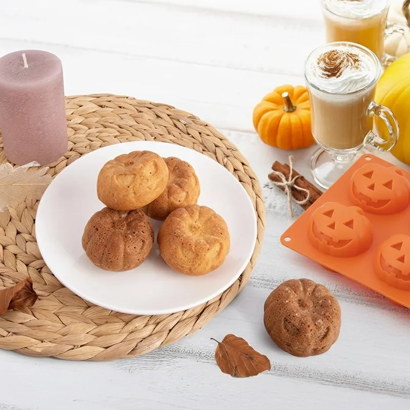 Forma Silikonowa 6 x Dynia Halloween Do Ciastek I Babeczek MEBLIVA