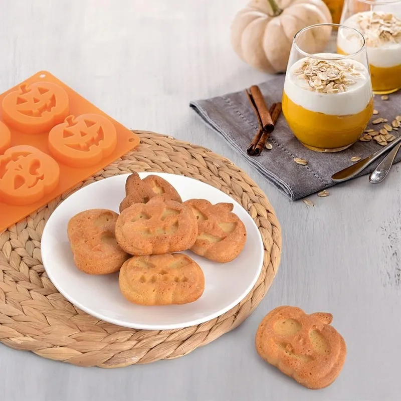 Forma Silikonowa 6 x Dynia Halloween Do Ciastek I Babeczek MEBLIVA
