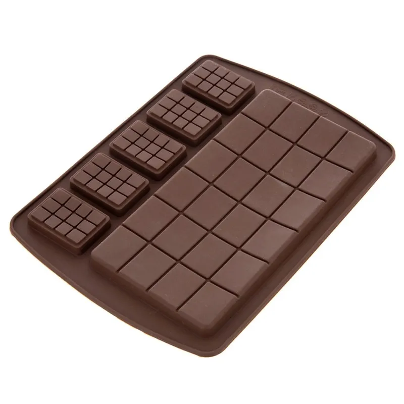 Forma Silikonowa Do Czekolady 1 Duża I 5 Mini Tabliczek MEBLIVA