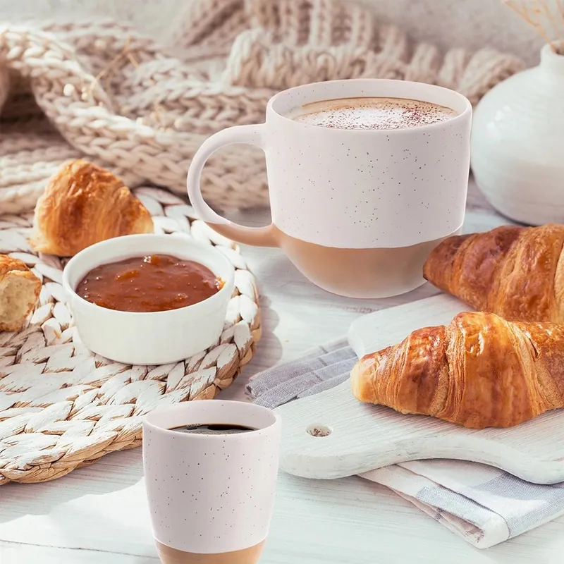 Kubek Kamionka 290ml Szary Matowy Z Uchem Do Kawy Herbaty AGD MEBLIVA