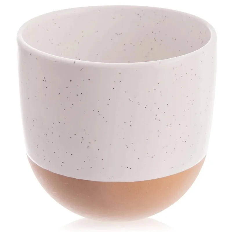 Kubek Do Kawy Herbaty Ceramiczny 290ml Klasyczny MEBLIVA - Biały
