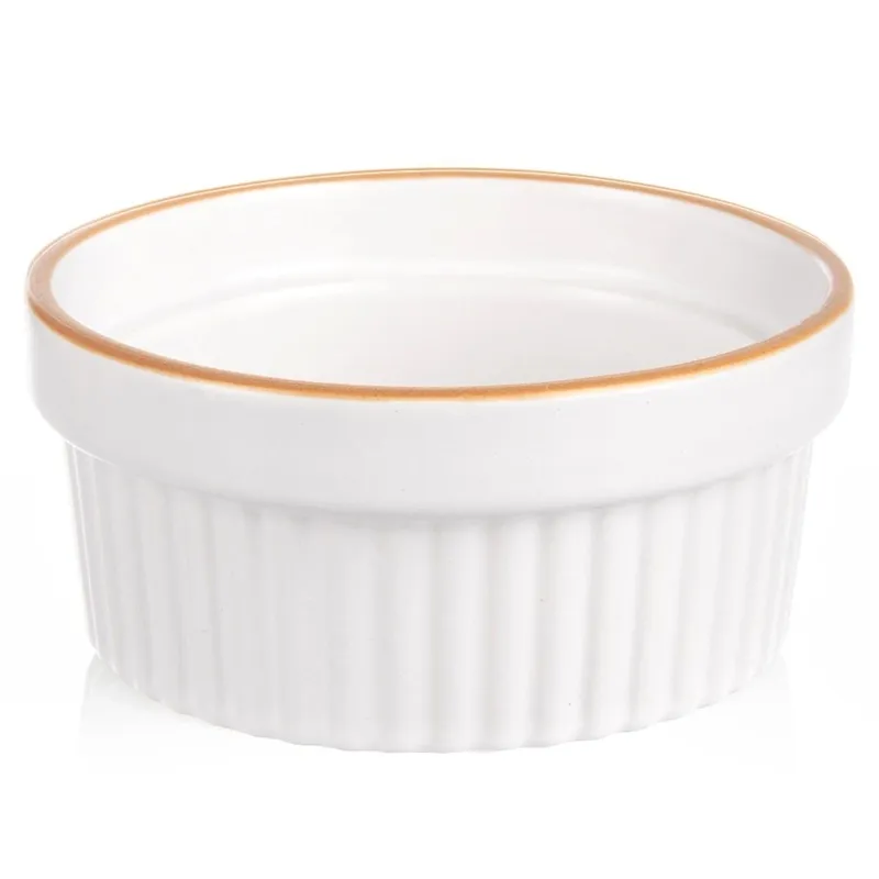 Miseczka Ceramiczna Żaroodporna Do Zapiekania 290ml MEBLIVA - Biała