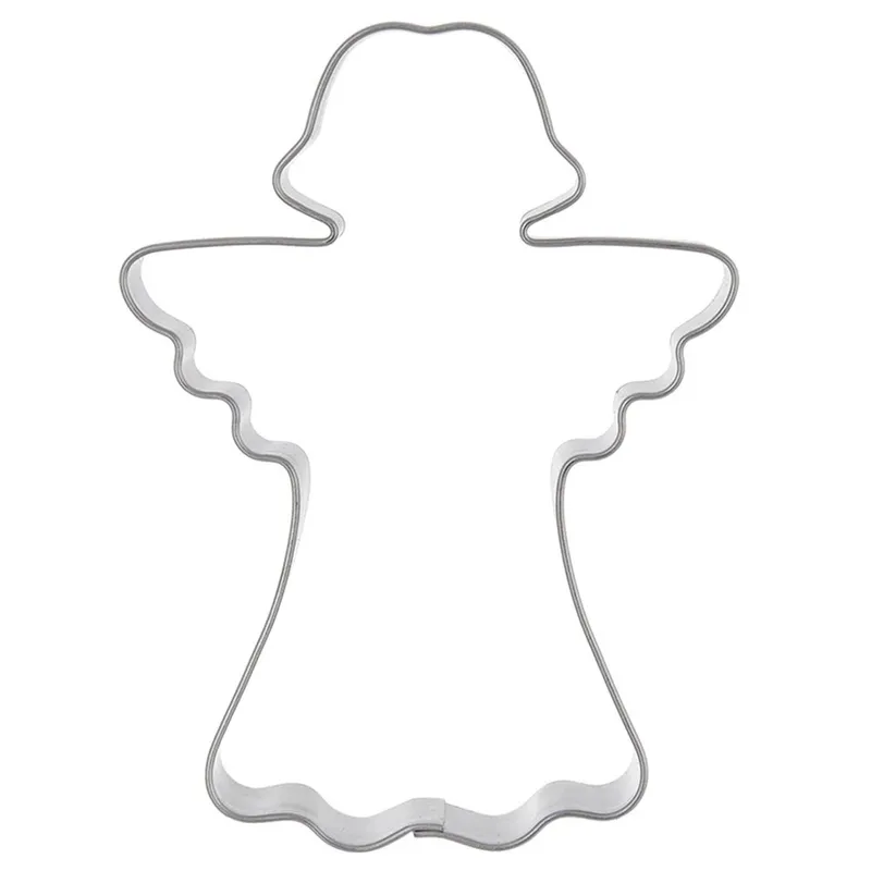 Wykrawacz Do Ciastek Aniołek Duży 8 cm Stal Nierdzewna Do Zmywarki MEBLIVA