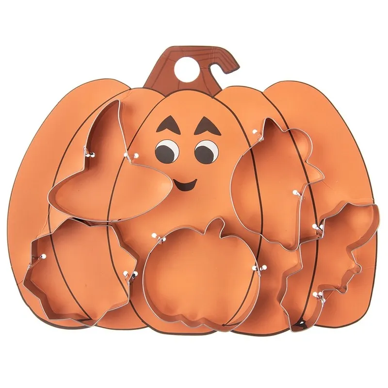 Wykrawacze Do Ciastek Zestaw 6 szt. Stal Halloween Dynia Zmywarka MEBLIVA