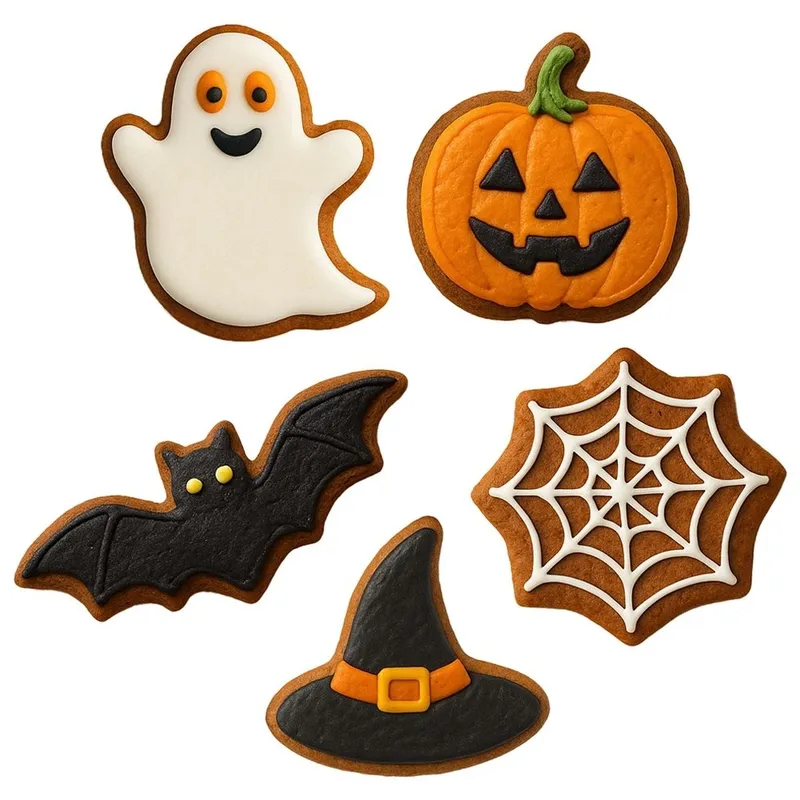 Wykrawacze Do Ciastek Zestaw 6 szt. Stal Halloween Dynia Zmywarka MEBLIVA