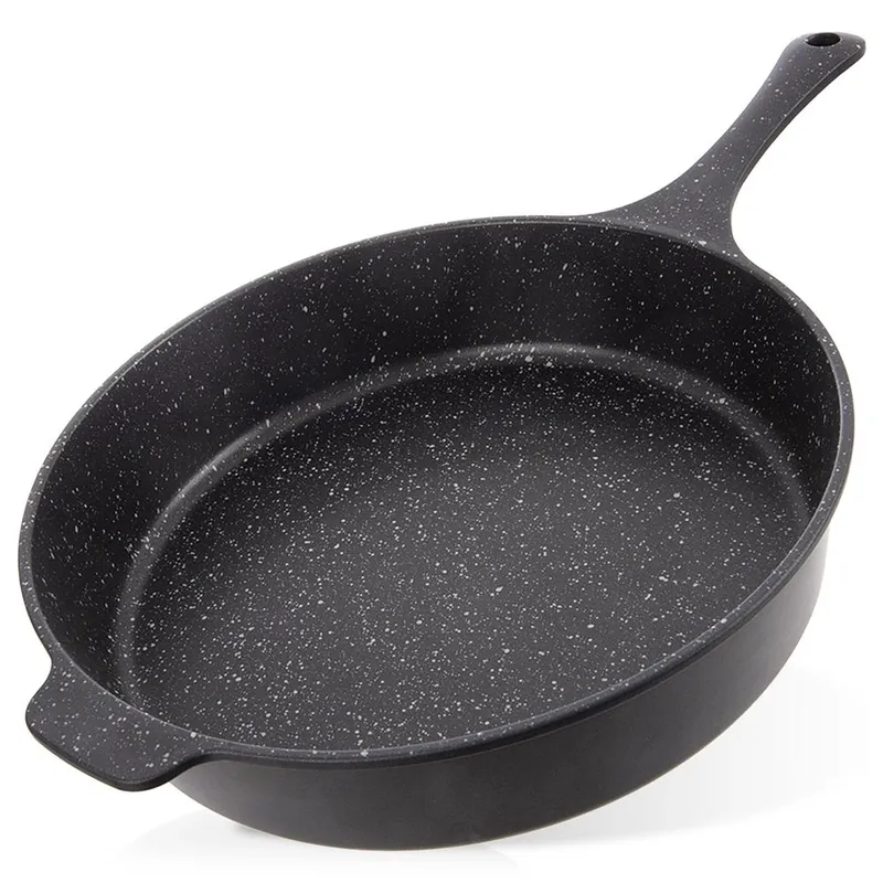 Głęboka Patelnia Granitowa 28 cm 3 l Grande Do Duszenia MEBLIVA