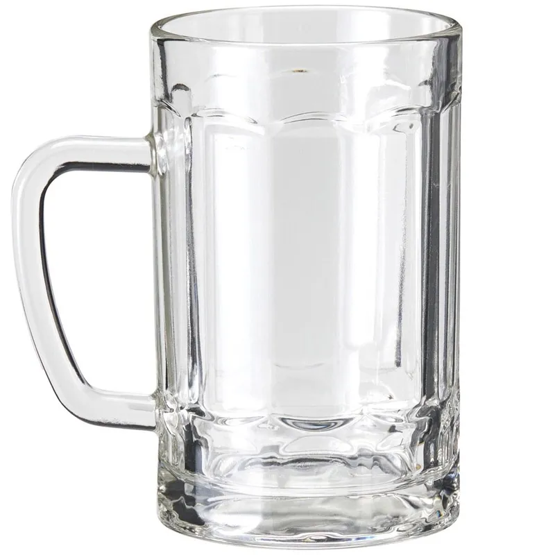Kufel Do Piwa Szklany 330 ml Z Uchem Gruby Klasyczny Prezent MEBLIVA