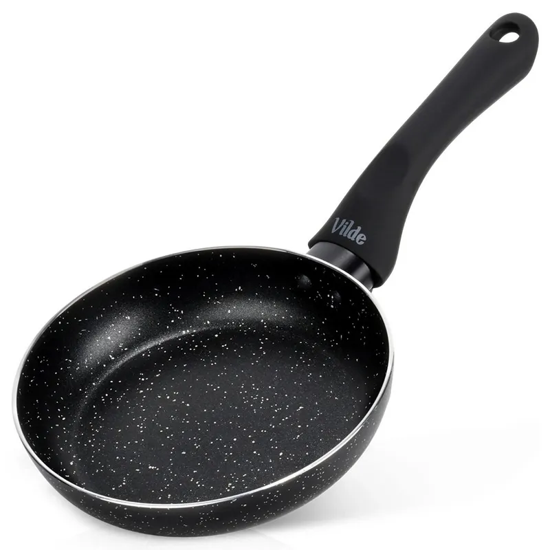 Patelnia Granitowa 16 cm Black Line Indukcja Gaz Non-Stick MEBLIVA