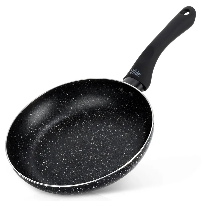 Patelnia Granitowa 20 cm Black Line Indukcja Gaz Non-Stick MEBLIVA