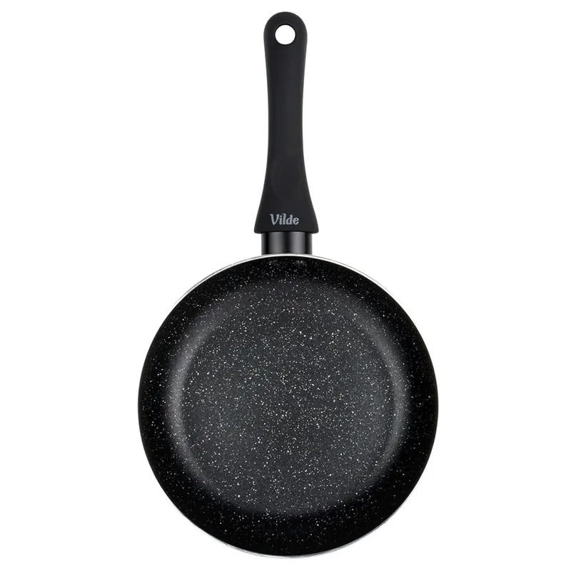 Patelnia Granitowa 20 cm Black Line Indukcja Gaz Non-Stick MEBLIVA