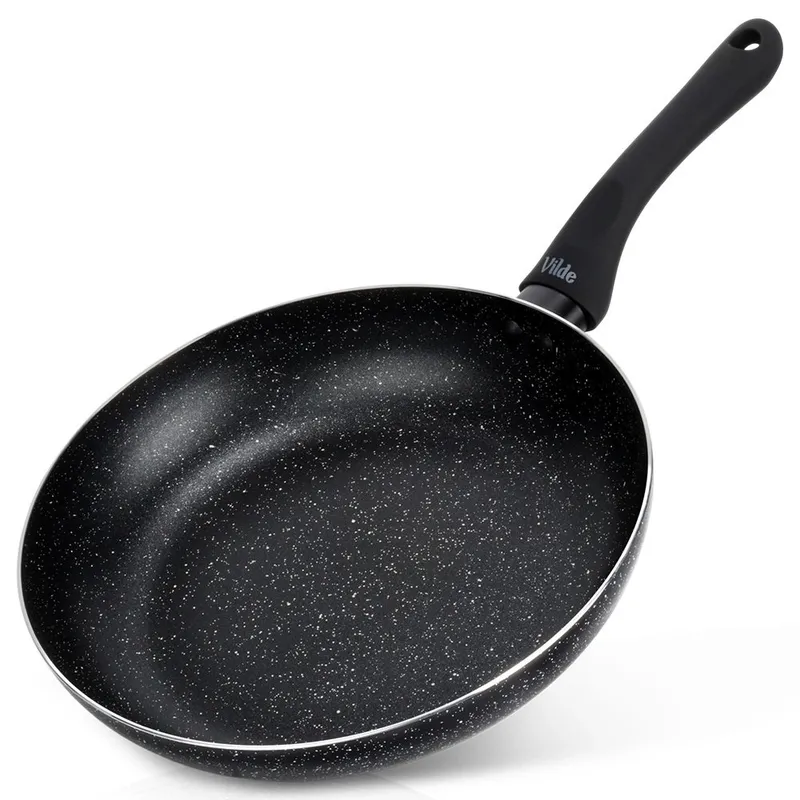 Patelnia Granitowa 26 cm Black Line Indukcja Gaz Non-Stick MEBLIVA