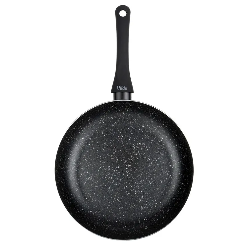 Patelnia Granitowa 26 cm Black Line Indukcja Gaz Non-Stick MEBLIVA