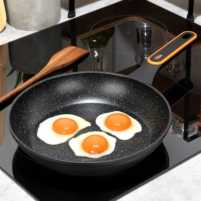 Patelnia Granitowa 26 cm Terruna Indukcja Gaz Non-Stick MEBLIVA