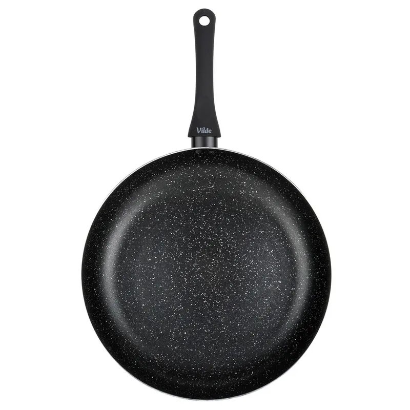 Patelnia Granitowa 32 cm Black Line Indukcja Gaz Non-Stick MEBLIVA