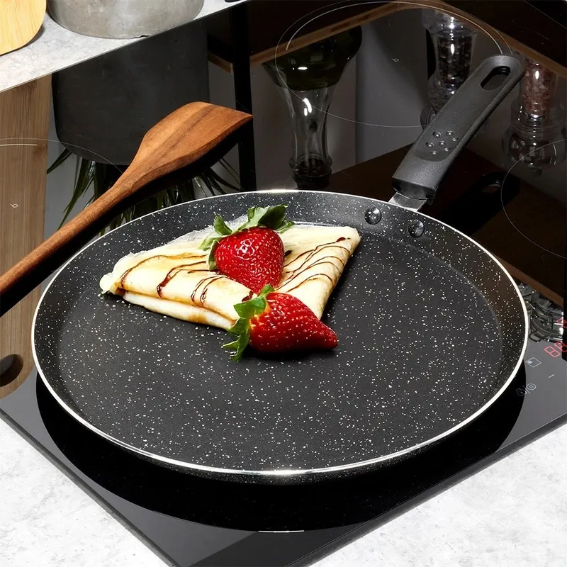Patelnia Do Naleśników 28 cm Granitowa Indukcja Basic Line MEBLIVA