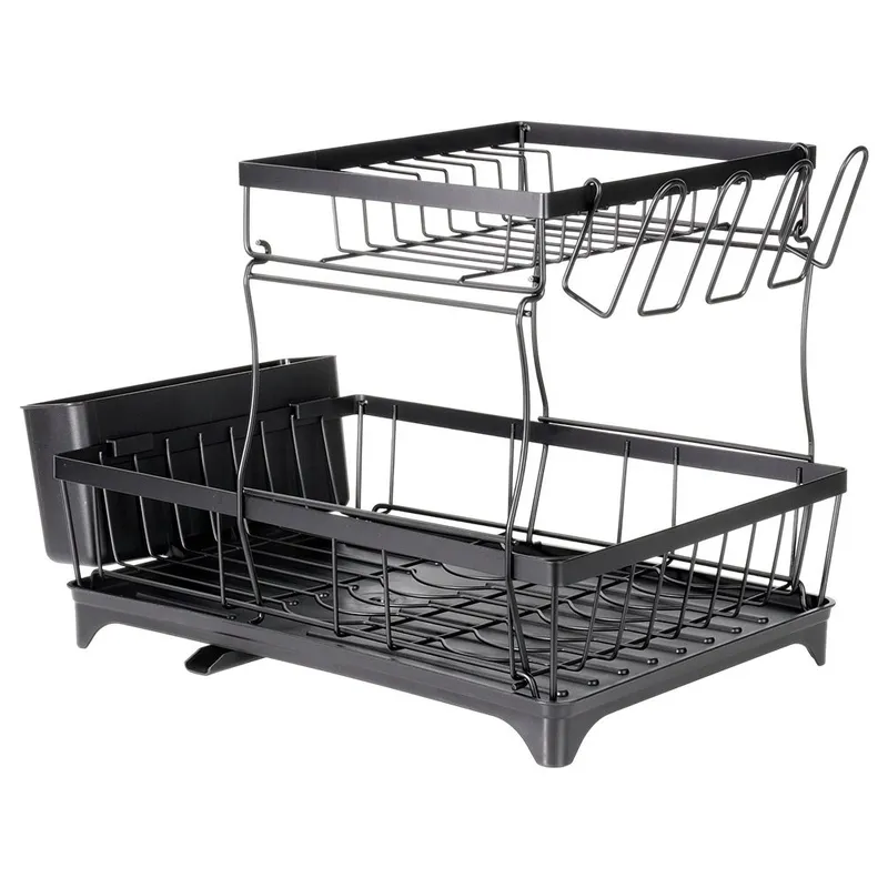 Suszarka Do Naczyń 2 Poziomy 49,5 cm Z Wylewką Ociekacz Loft MEBLIVA