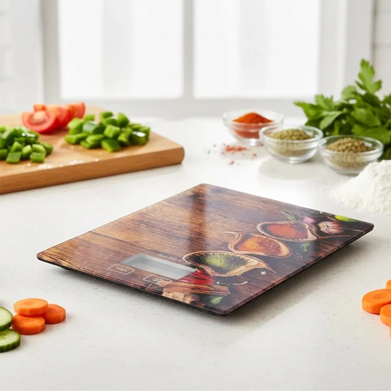 Waga Kuchenna Cyfrowa Szklana 5 kg LCD TARA Precyzyjna Przyprawy MEBLIVA