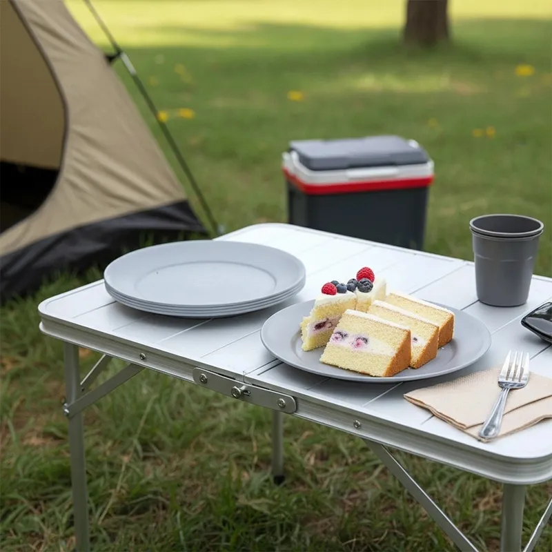 Zestaw 6 Talerzyków Deserowych 20,5 cm Na Grill Piknik GARDIVA - Szare