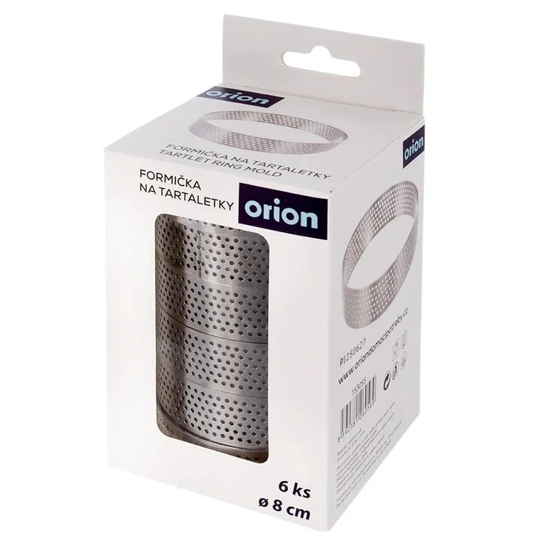 Formy Ranty Do Tartaletek 6 szt. Perforowane 8 cm Profesjonalne MEBLIVA