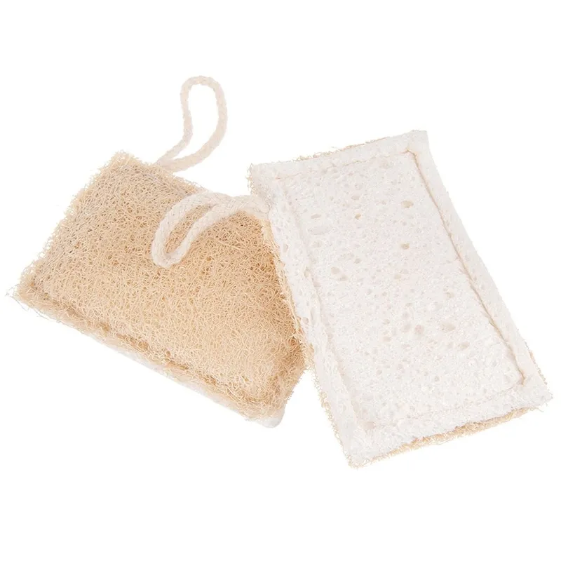 Gąbki Kuchenne EKO 2 szt. Celuloza I Luffa Biodegradowalne Zmywak MEBLIVA