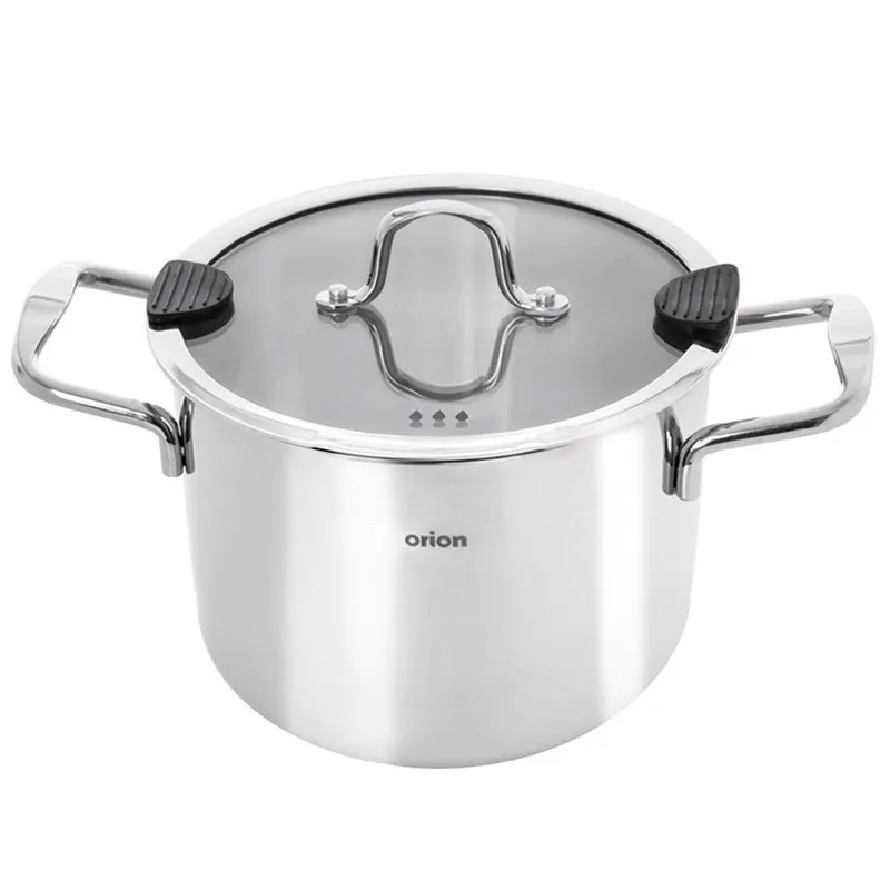 Garnek Stalowy 4,6 l Venice System Odcedzania Indukcja 20 cm MEBLIVA