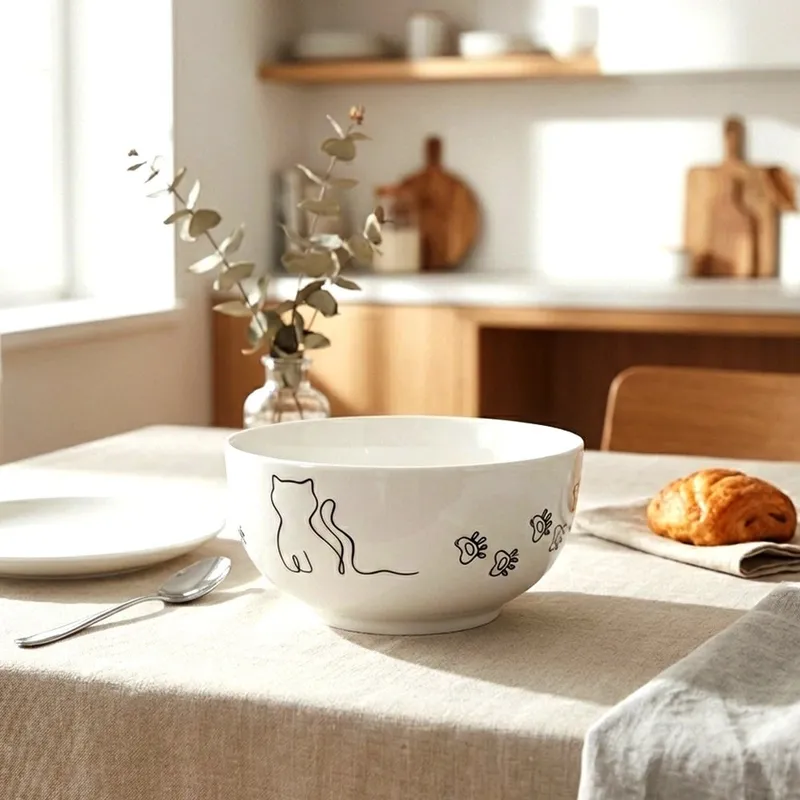 Miseczka Porcelanowa 550 ml Kotek Miska Dla Dzieci Na Zupę MOVEMANIA