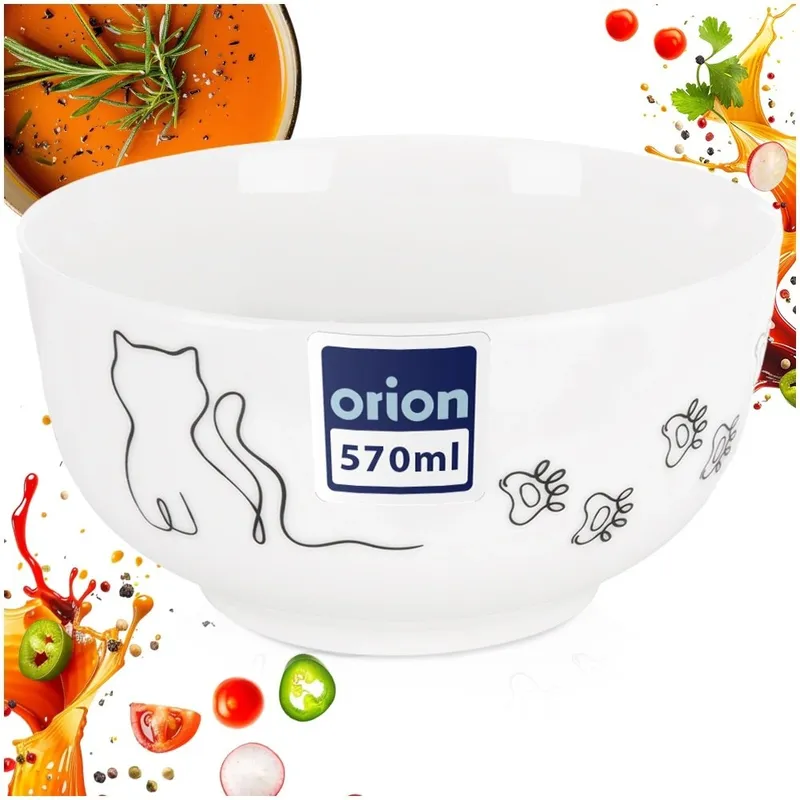 Miseczka Porcelanowa 550 ml Kotek Miska Dla Dzieci Na Zupę MOVEMANIA