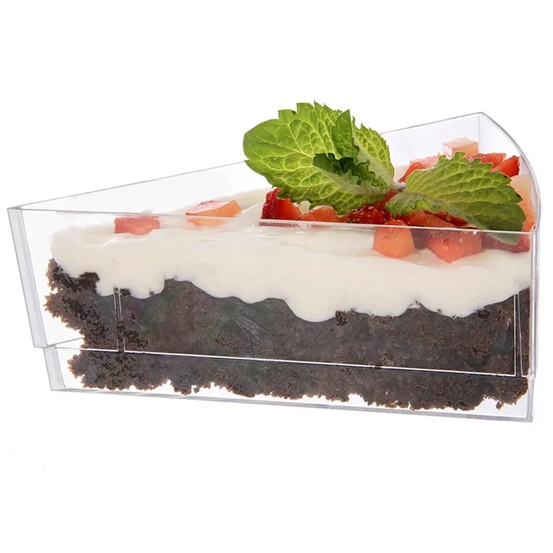 Pucharki Trójkątne 160ml Zestaw 4 szt. Do Deserów I Ciast Party MEBLIVA