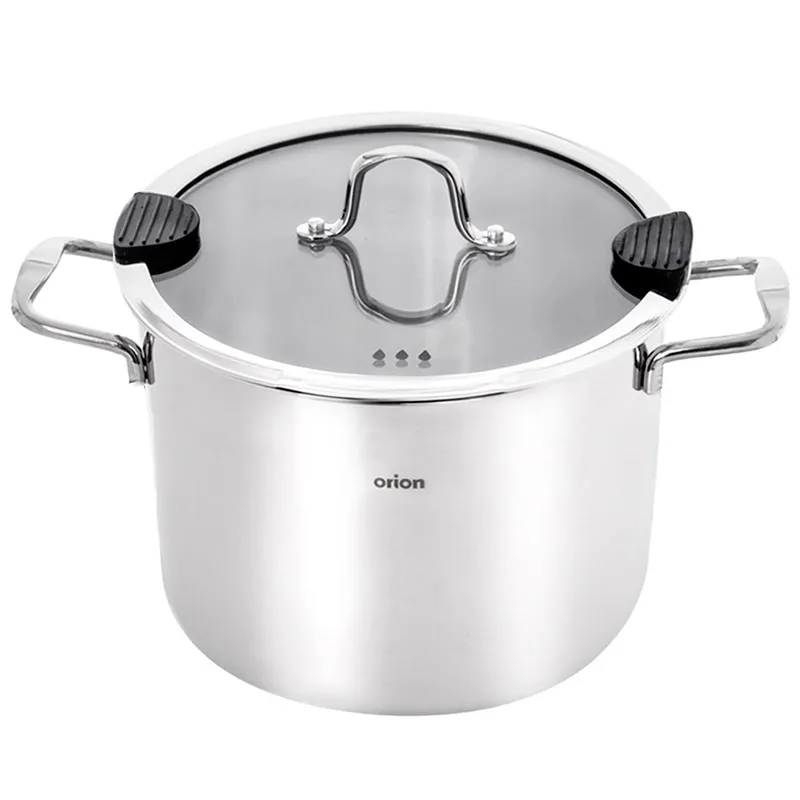 Wysoki Garnek Stalowy 2,3 l Venice 16 cm Indukcja Stal 304 MEBLIVA