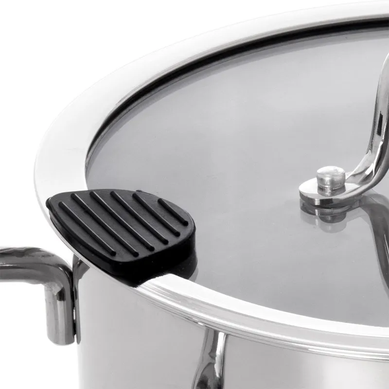 Wysoki Garnek Stalowy 2,3 l Venice 16 cm Indukcja Stal 304 MEBLIVA