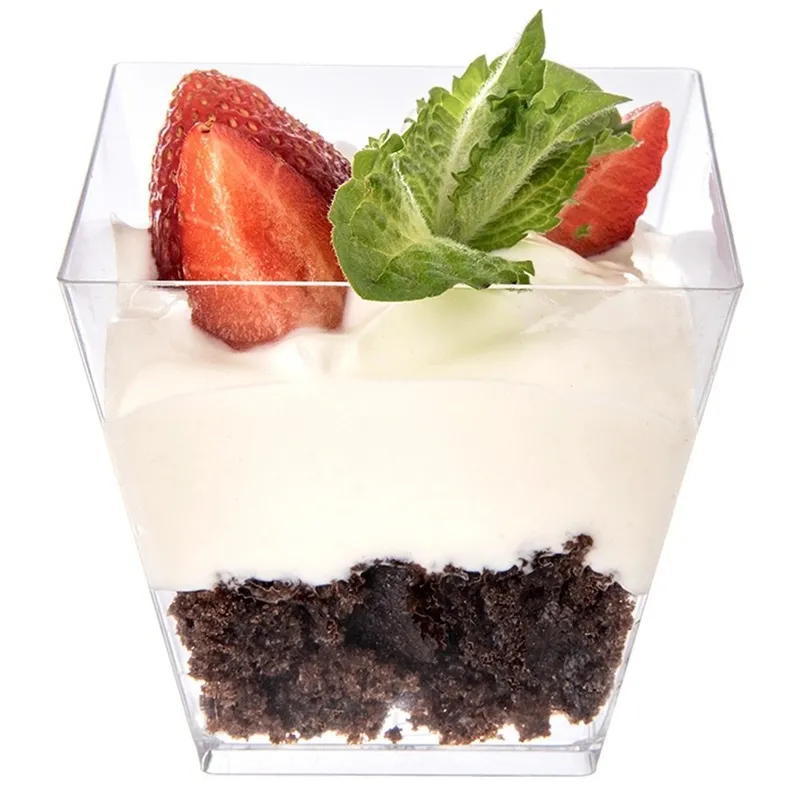 Zestaw 6 szt. Pucharków 180ml Do Finger Food I Przekąsek Desery MEBLIVA