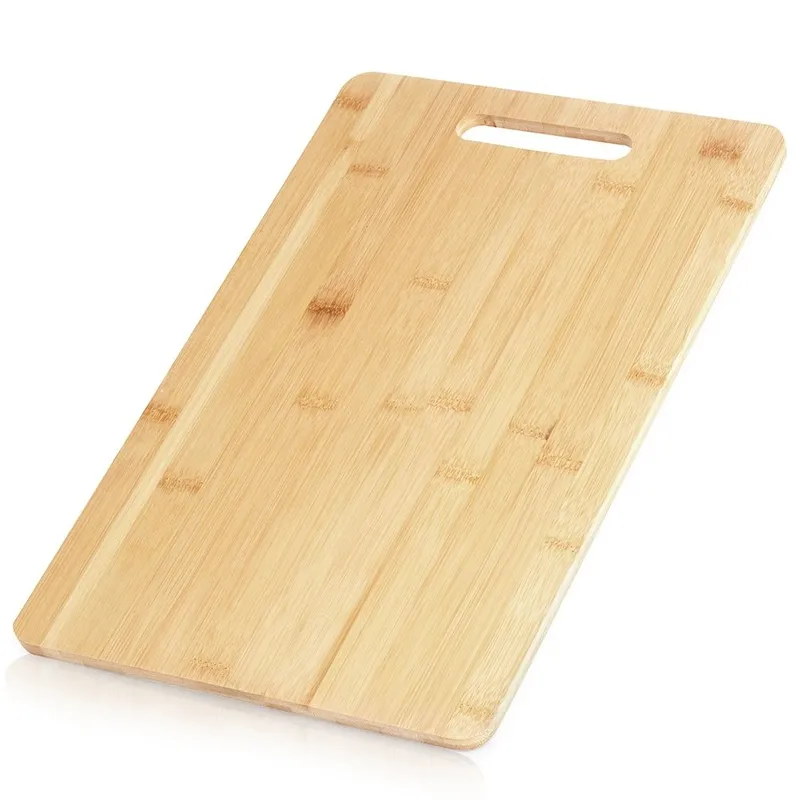 Deska Do Krojenia Bambusowa 40 x 25 cm Solidna Z Uchwytem Kuchnia MEBLIVA