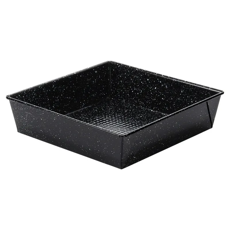 Forma Kwadratowa Do Pieczenia 24 cm Stal Granitowa Nieprzywierająca MEBLIVA