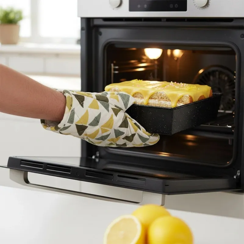 Forma Kwadratowa Do Pieczenia 24 cm Stal Granitowa Nieprzywierająca MEBLIVA