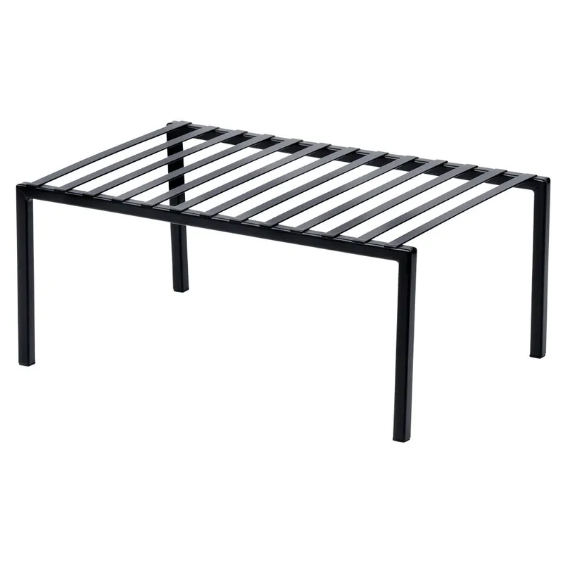 Półka Wkład Do Szafki Kuchennej Składana Metal Loft 33 cm MEBLIVA - Czarna