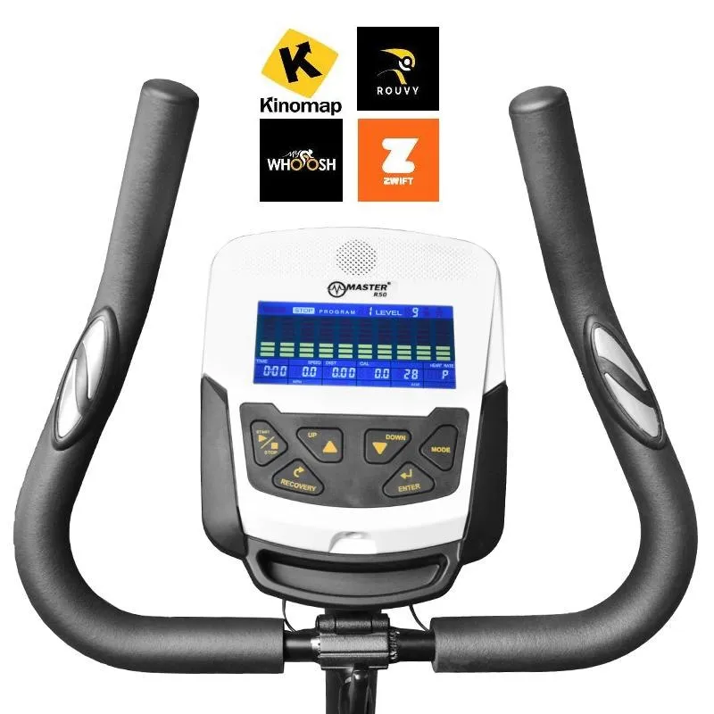 Rower Poziomy Magnetyczny Magnetyczno-Elektryczny R50 Ergometr MOVEMANIA