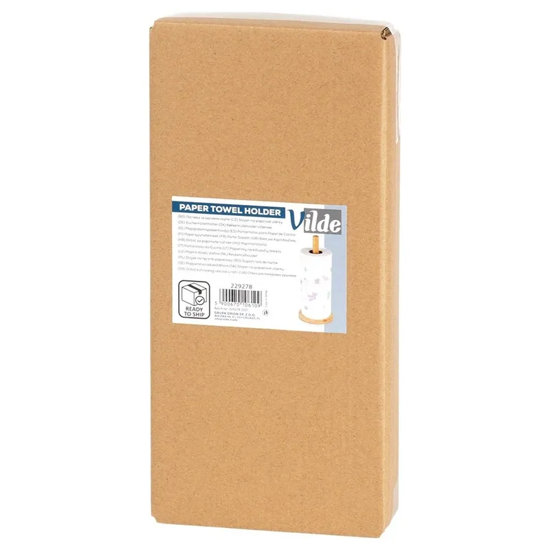 Stojak Na Ręcznik Papierowy Bambusowy 29,5 cm MEBLIVA