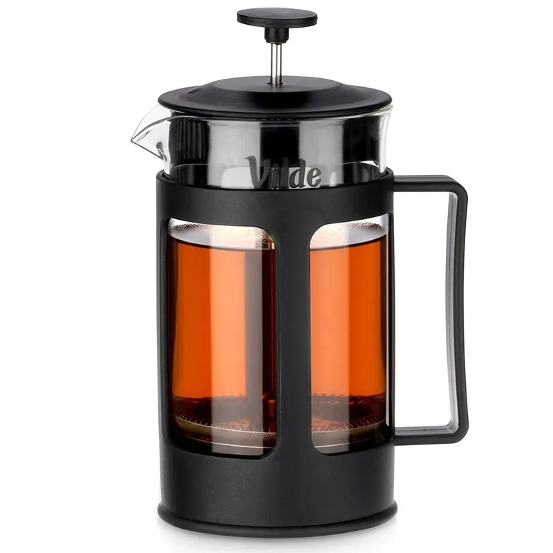 Zaparzacz Tłokowy French Press Kawa Herbata 600 ml Szkło MEBLIVA