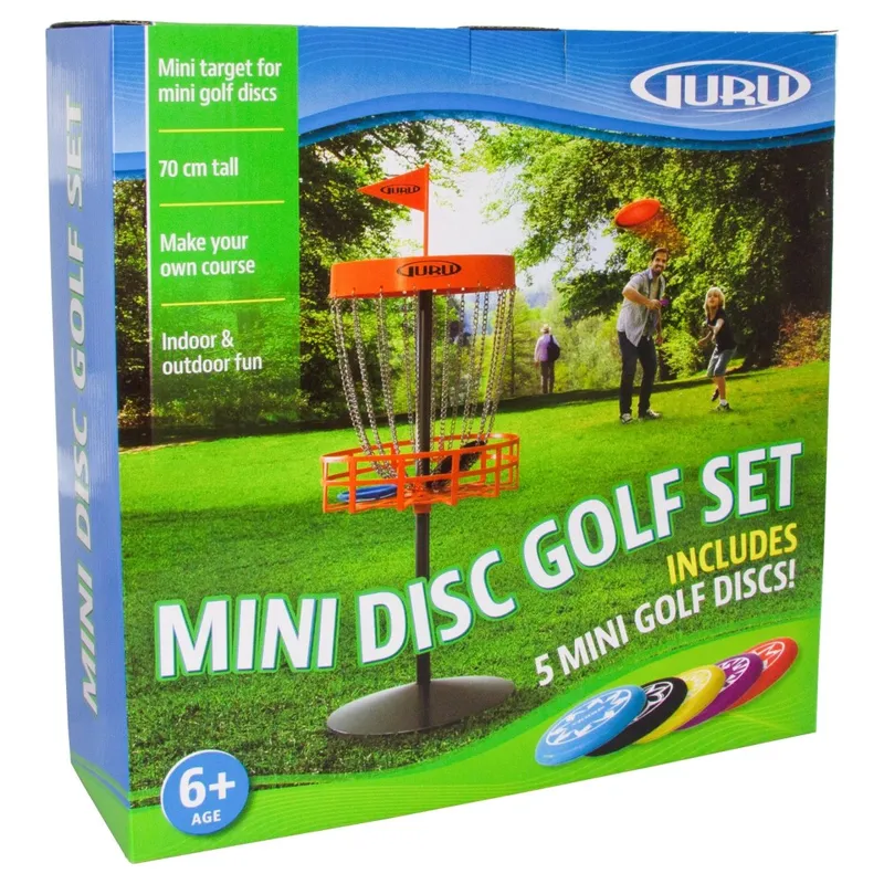Gra Ogrodowa Zestaw Mini Disc Golf SCHILDKRÖT Kosz + 4 Dyski MOVEMANIA