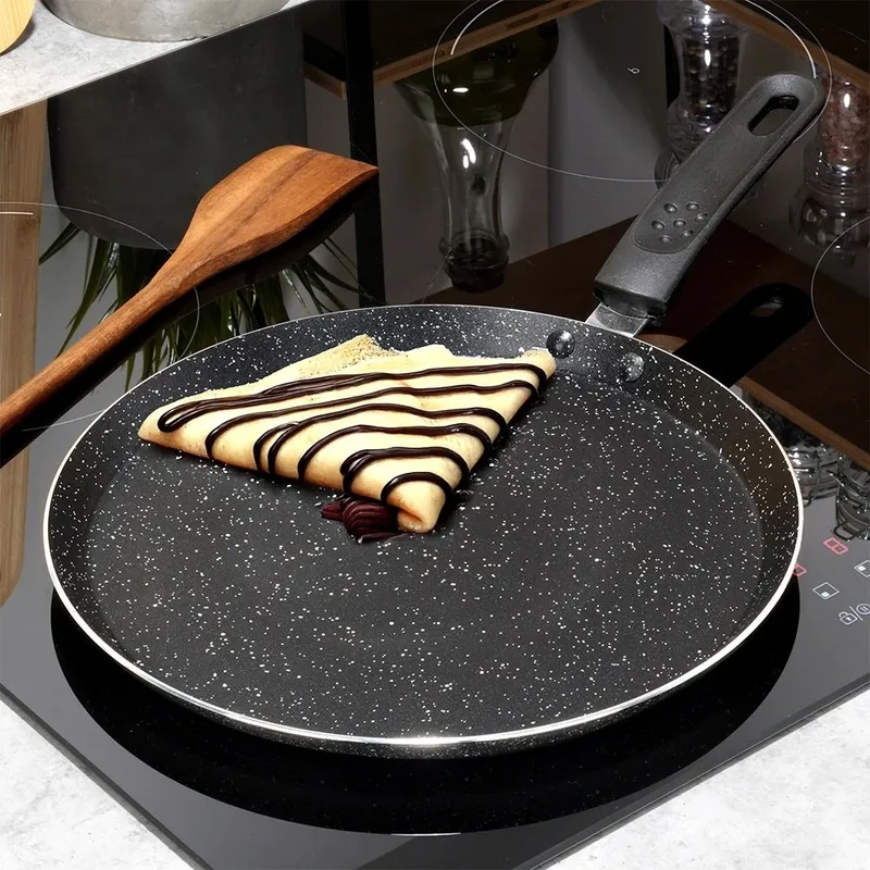 Patelnia Do Naleśników 26 cm Granitowa Indukcja Basic Line MEBLIVA