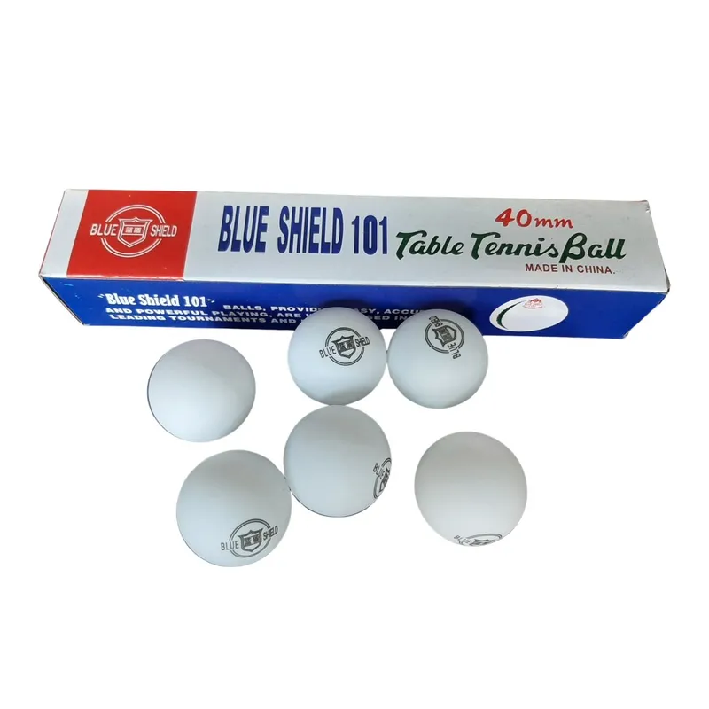 Piłeczki Do Tenisa Stołowego Ping Ponga SHIELD 101 40 mm MOVEMANIA - Białe