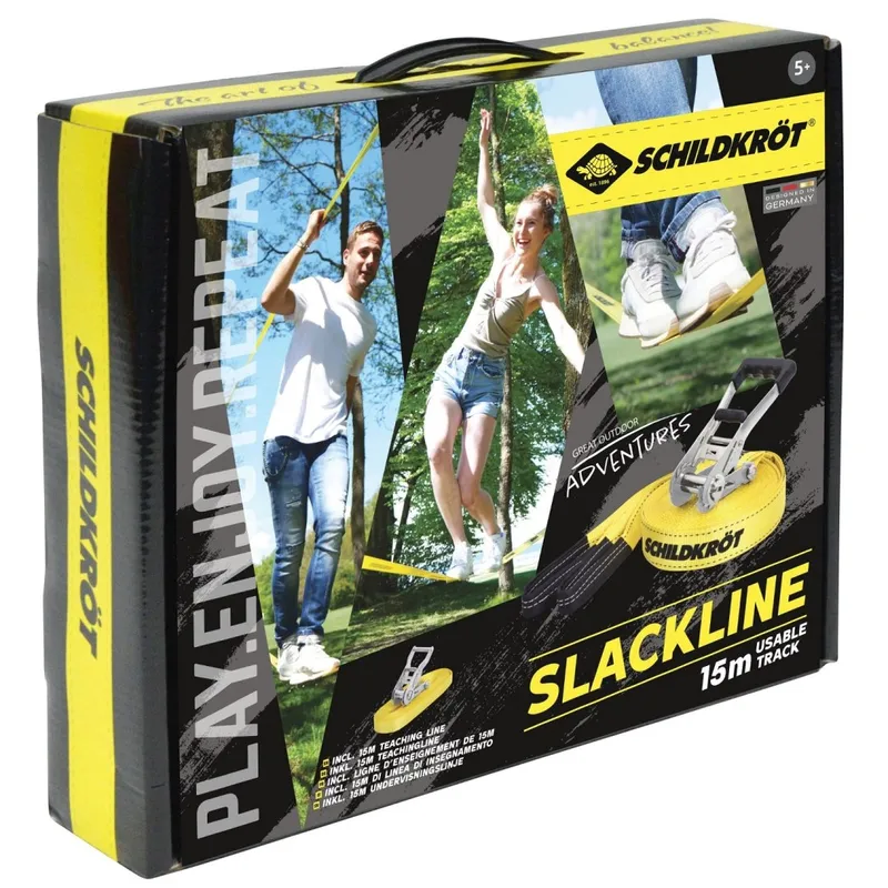 Taśma Do Chodzenia Po Linie Slackline SCHILDKRÖT Classic 15m MOVEMANIA